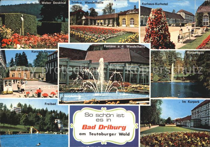 Bad Driburg Wandelhalle Freibad Kurpark