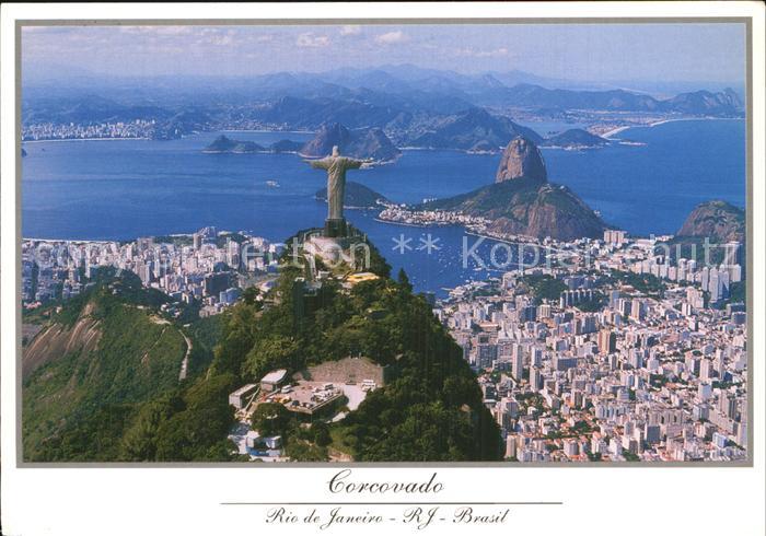 Rio de Janeiro Corcovado Rock Sugar Loaf Fliegeraufnahme