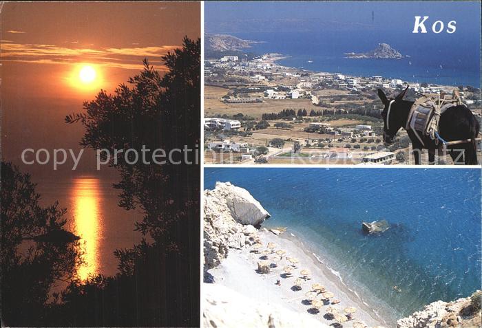 Kos Cos Panorama Bucht Sonnenuntergang