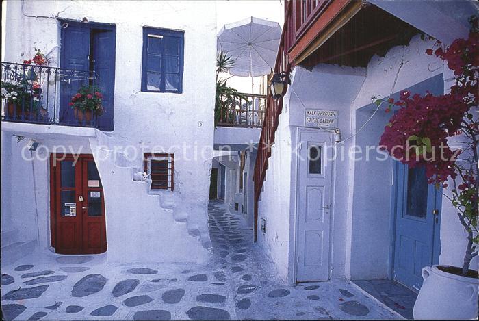 Mykonos Kykladeninsel aegaeis Kleine Gasse