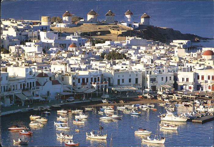 Mykonos Kykladeninsel aegaeis Teilansicht
