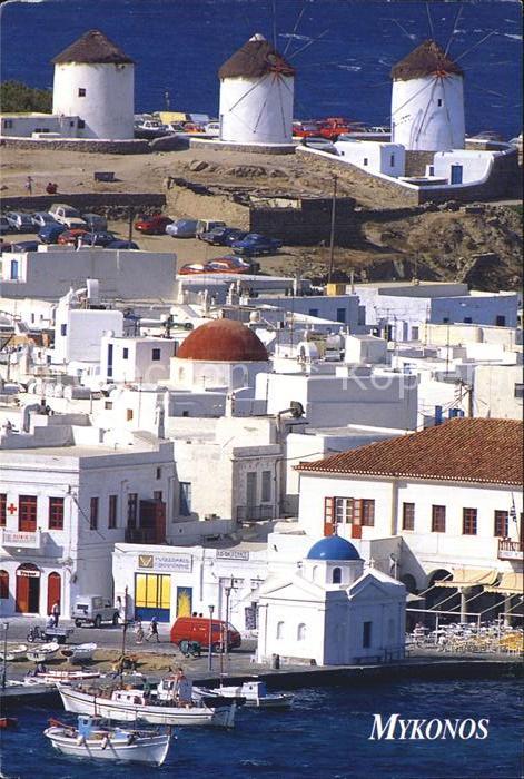 Mykonos Kykladeninsel aegaeis Teilansicht