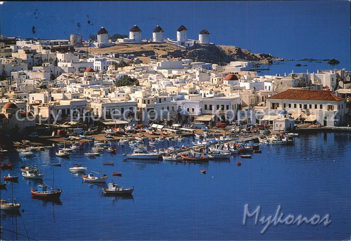 Mykonos Kykladeninsel aegaeis Hafen