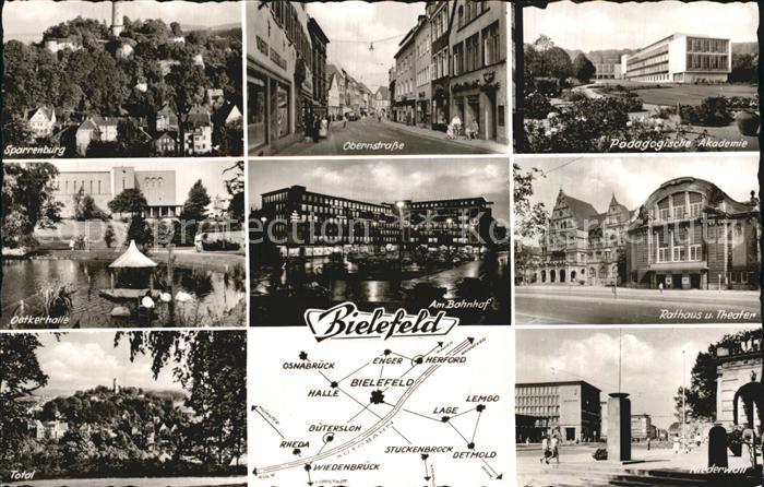 BIELEFELD  CITY Obernstrasse Theater Sparrenburg Obernstrasse