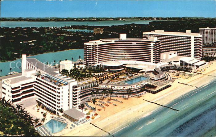 Miami Beach Fliegeraufnahme Hotel Fontainebleau Strand