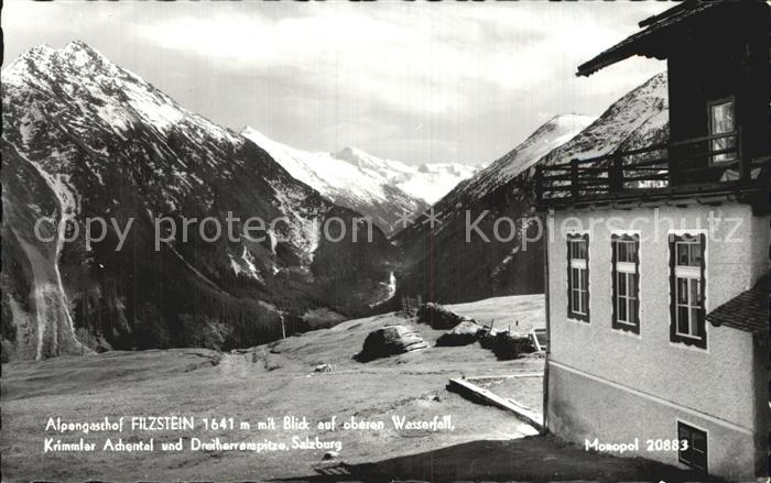 Salzburg Oesterreich Alpengasthof Filzstein Krimmler Achental