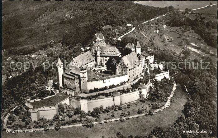 Coburg Bayern Fliegeraufnahme Veste
