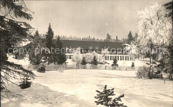 Hormersdorf Erzgebirge Jugendherberge Adolf Hennecke im Winter