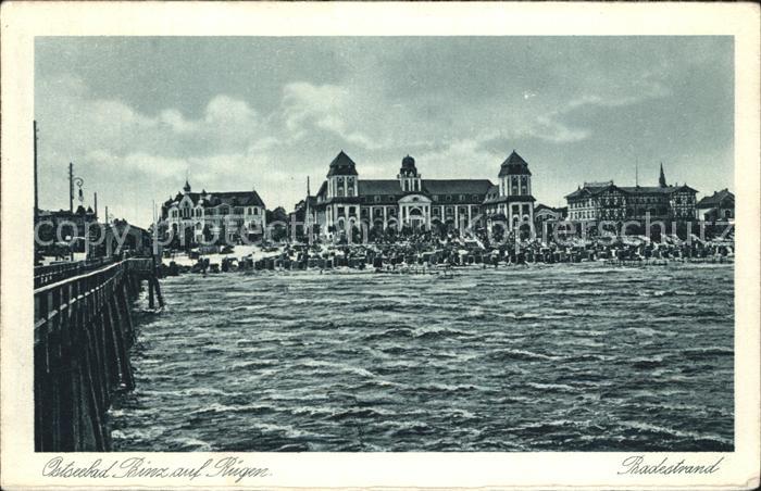 Binz Ruegen Strand Seebruecke