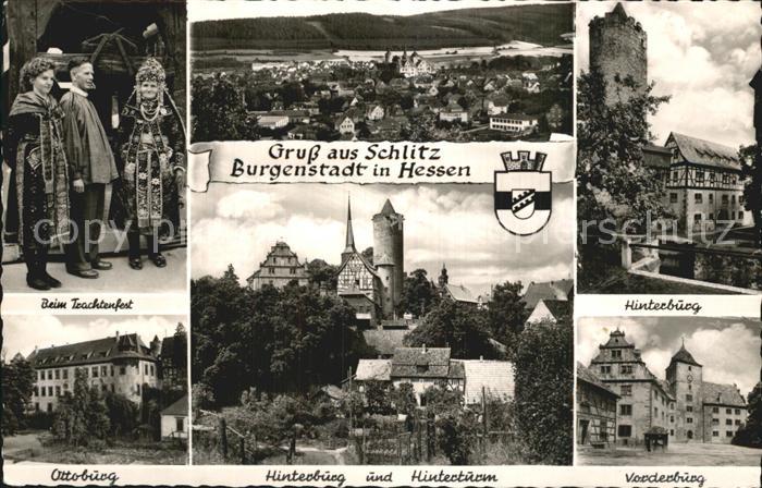 Schlitz Hessen Burgenstadt Hinterburg Vorderbur Ottoburg Trachten