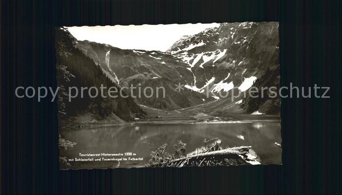 Hintersee Allgaeu Hinterseealm mit Schleierfall Tauernkogel im Felbertal