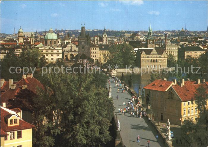 Praha Prahy Prague Brueckenpartie mit Turm