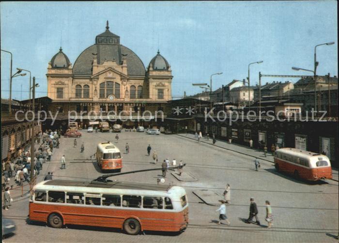 Plzen Pilsen Gottwaldbahnhof Busse