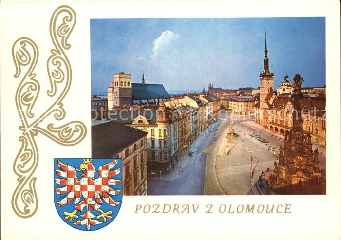 Olomouc Altstadt mit Brunnen