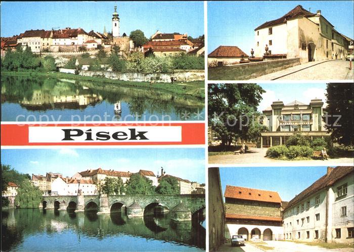 Pisek CZ Dum U Kouli Steinbruecke