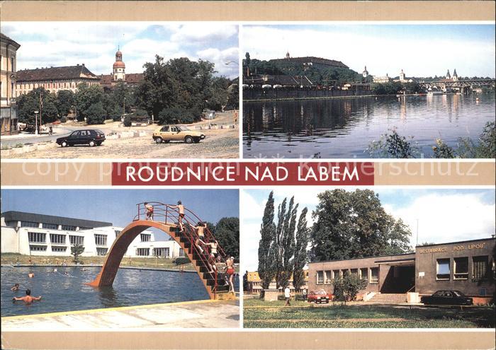 Roudnice Freibad Flusspartie