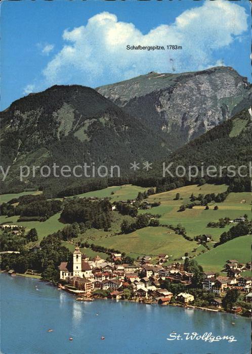 St Wolfgang Wolfgangsee Fliegeraufnahme mit Wolfgangsee
