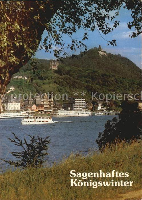 Koenigswinter Rheinpartie mit Burgen