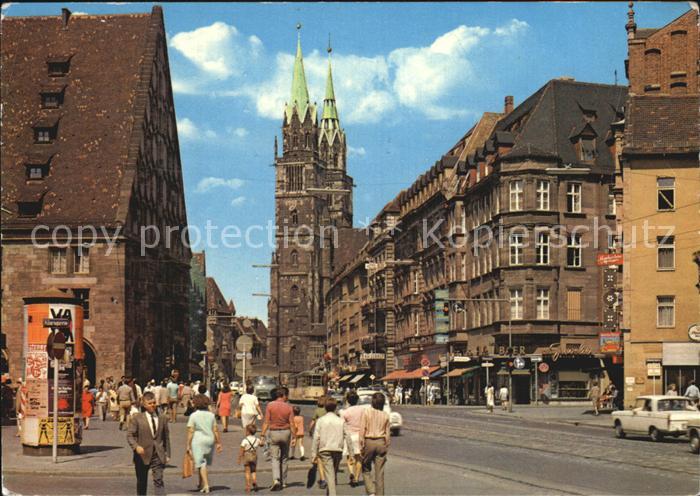 NueRNBERG  CITY Koenigstrasse mit St. Lorenzkirche