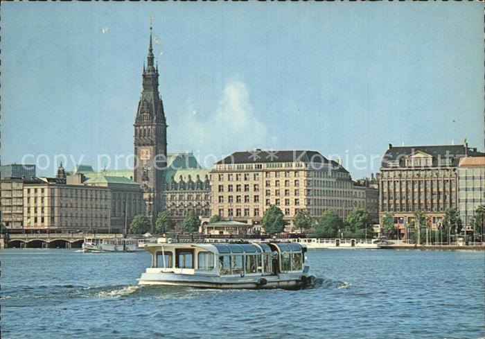 HAMBURG  CITY Binnenalster mit Rathaus