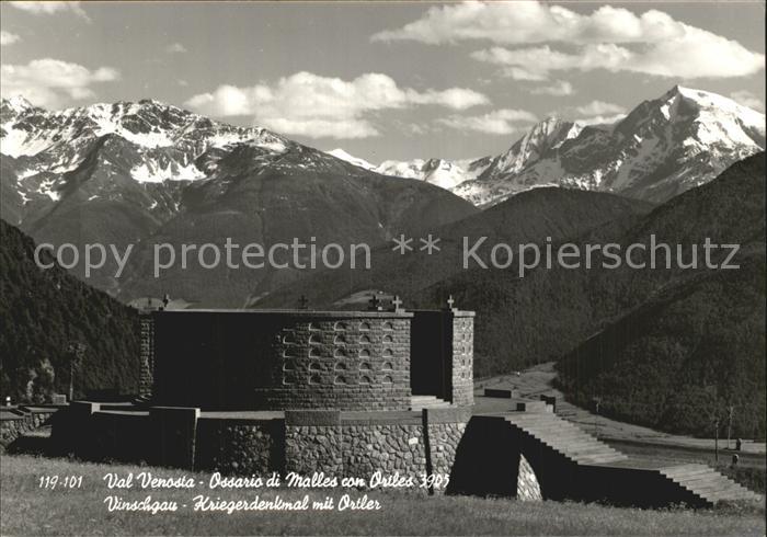 Val Venosta Vinschgau Kriegerdenkmal mit Ostler