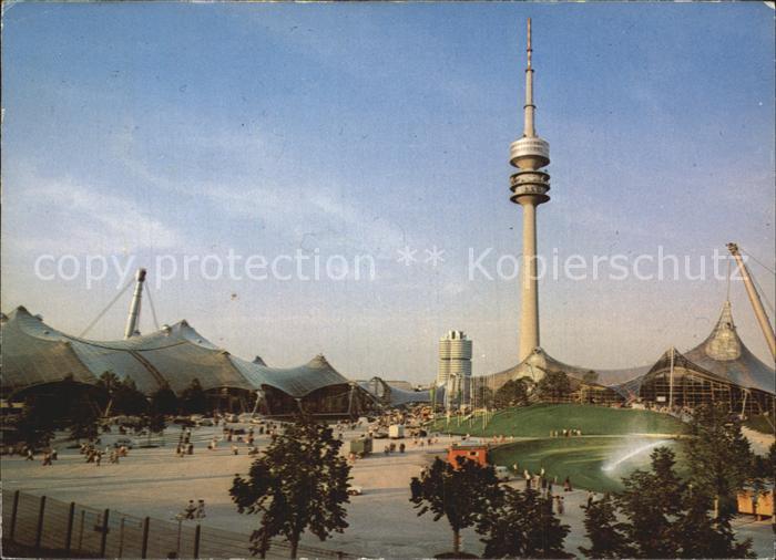 Olympia Muenchen Sporthalle Olympiaturm Schwimmhalle