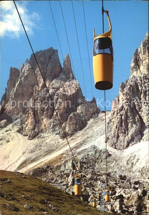 Seilbahn Dolomiti Ovovia alla Forcella Sassolungo Rifugio Toni Demez