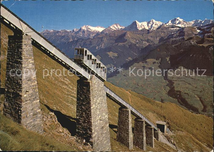 Zahnradbahn Niesenbahn Hegernalpviadukt Wetterhorn Schreckhorn