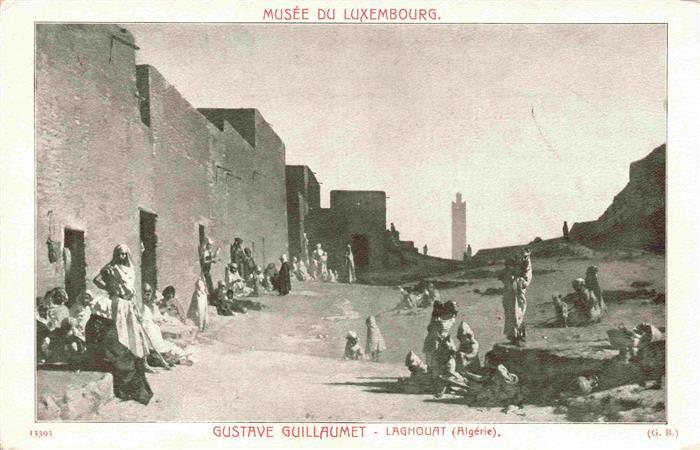 Laghouat Algerie Gemaelde Gustave-Guillaumet Musée-du-Luxembourg Strassenszene L