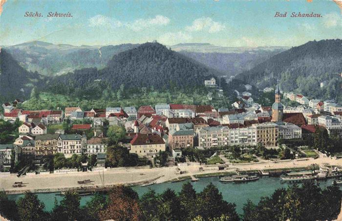 Bad Schandau Saechsische Schweiz Sachsen Elbe Saechsische-Schweiz Panorama Kuror
