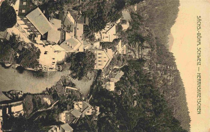 Herrnskretschen Boehmen Hrensko CZ Saechsisch-Boehmische-Schweiz Kamnitz Felsen