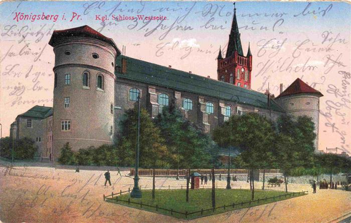 Kaliningrad KoeNIGSBERG Ostpreussen RU Koenigliches-Schloss Westseite Turm Platz
