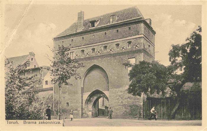 Thorn  Westpreussen TORUN PL Brama-zakonnicza Stadttor Backsteinbau Mittelalter
