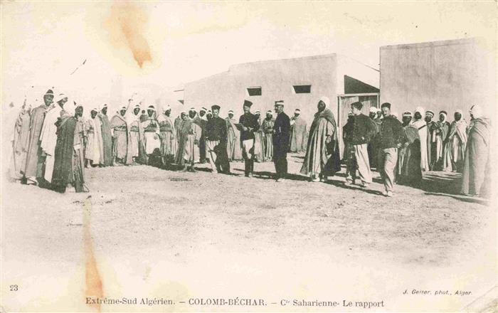 Bechar Colomb-Bechar Algerie Compagnie-Saharienne Soldaten Einheimische Wueste L