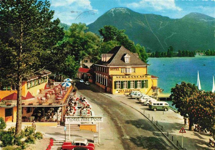 Tegernsee Bayern Motiv am Schlosscafé