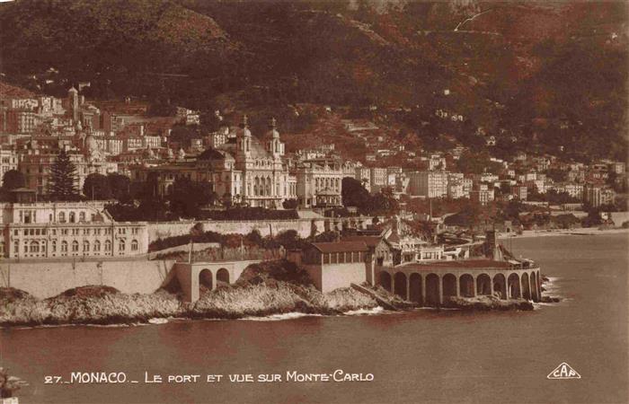 MONTE-CARLO MONACO Vue sur le port