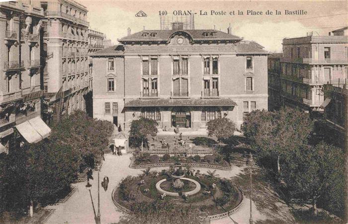 Oran Algerie La Post et Place de la Bastille