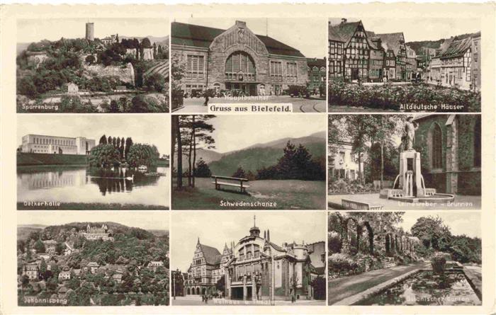 BIELEFELD  CITY Sparrenburg Oetkerhalle Johannisberg Bahnhof Schwedenschanze Rat