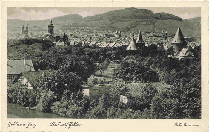 GOSLAR Harz Niedersachsen Stadtpanorama