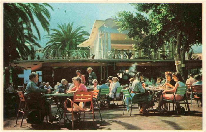 Puerto-de-la-Cruz Tenerife ES Una bella plaza en la ciudad Strassencafé Restaura
