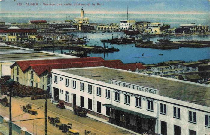 ALGER Algier Algerie Service des colis pastaux et le port
