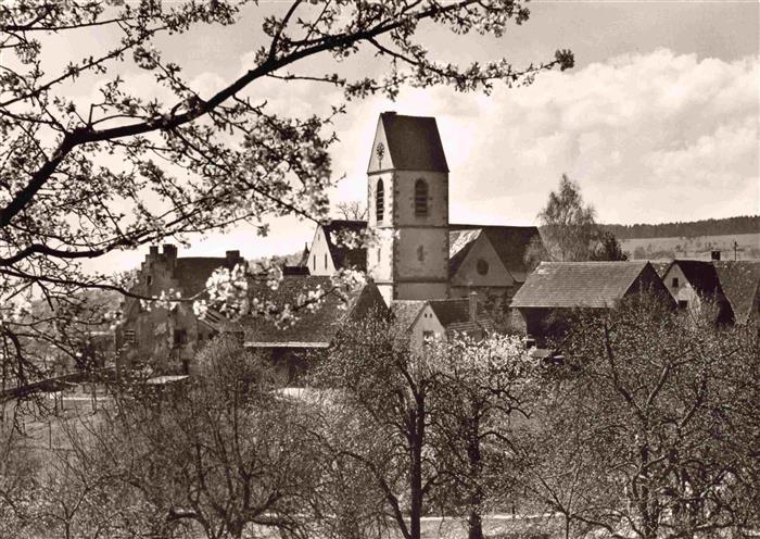 Roetteln Roettelweiler Loerrach Ansicht mit Kirche