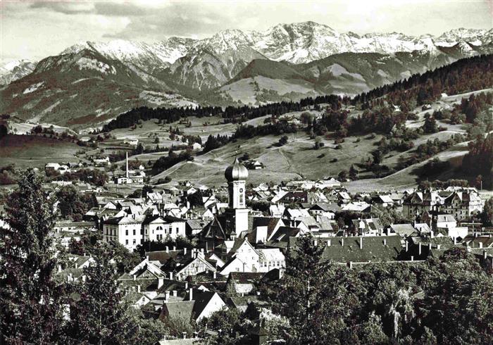 Immenstadt Allgaeu Gesamtansicht mit Blick zur Daumengruppe