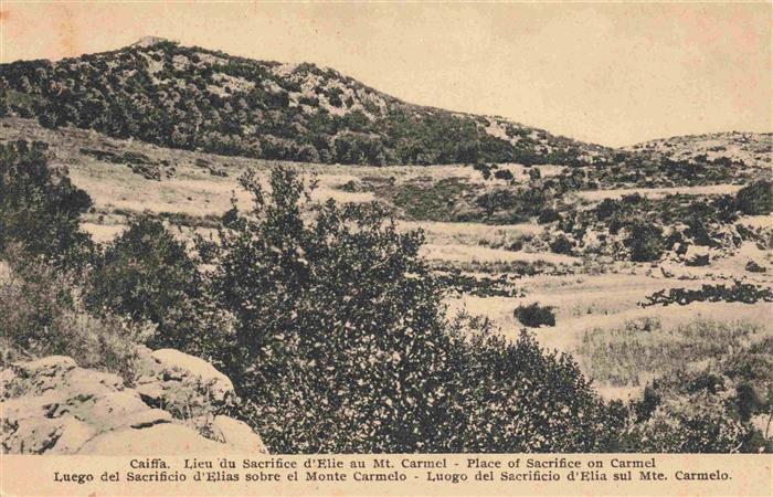 Caiffa Mont Carmel Mount Carmel Israel Lieu du Sacrifiee d'Elie au Mt Carmel