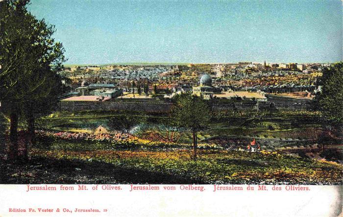 Jerusalem  Yerushalayim Israel Blick vom Oelberg