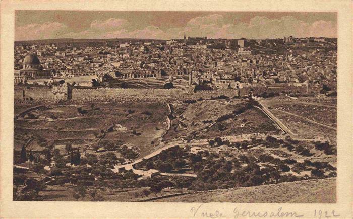 Jerusalem  Yerushalayim Israel Panorama vom Oelberg
