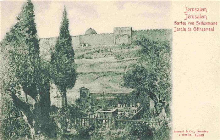 Jerusalem Yerushalayim Israel Garten von Gethsemane