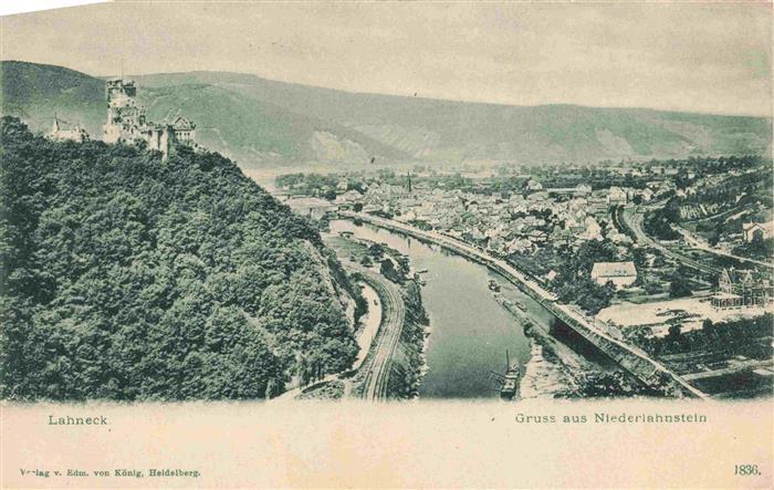 Niederlahnstein Lahnstein Burg Lahneck Panorama