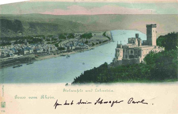 Lahnstein Rheinland-Pfalz Schloss Stolzenfels am Rhein