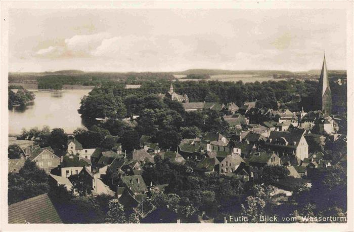 Eutin Schleswig-Holstein Blick vom Wasserturm